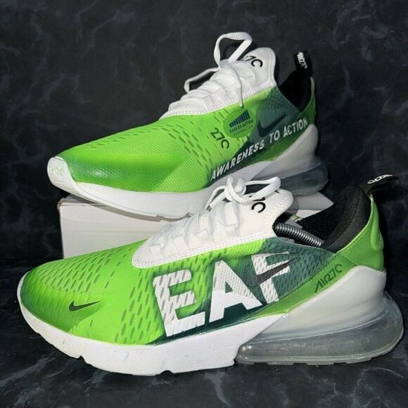 Nike Air Max 270 Philadelphia Eagles Autism Awareness Shoes Men’s Size 12.5 - Picture 1 of 8